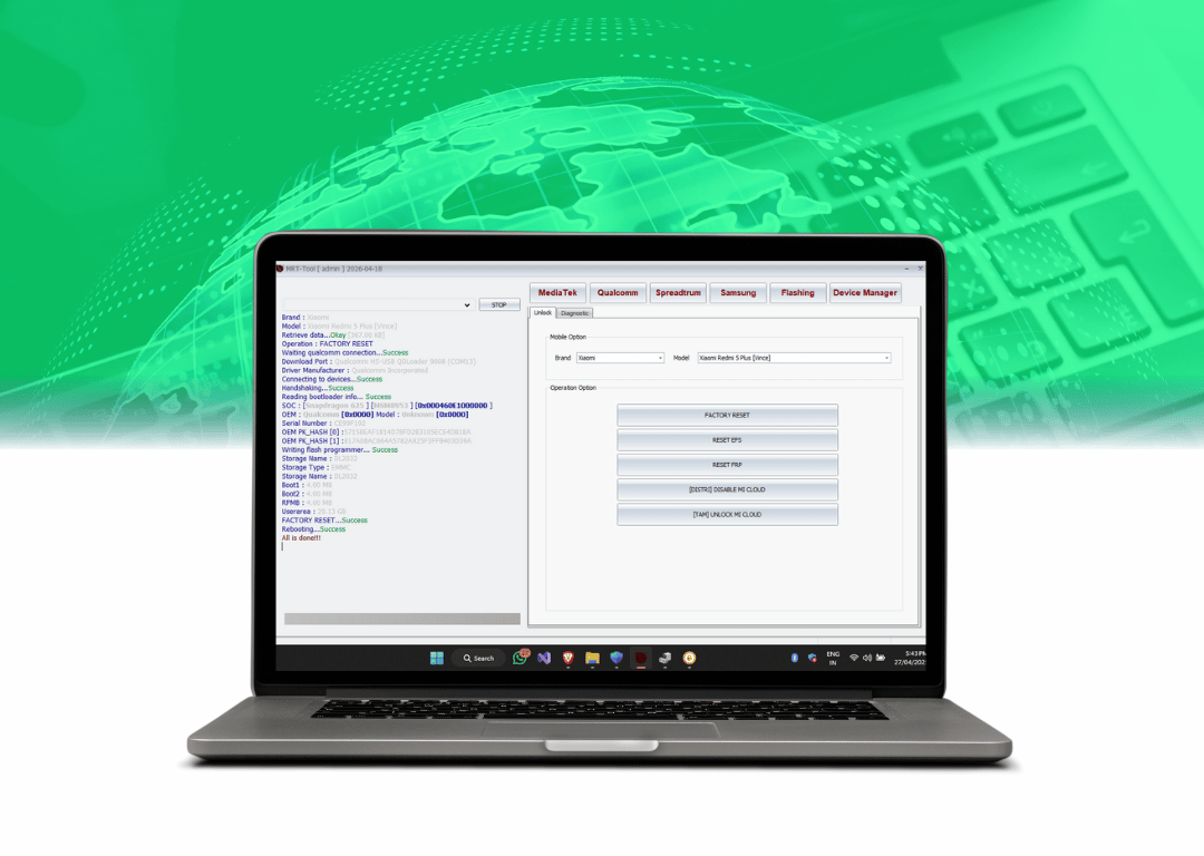 FRP Lock Pattern PIN Password